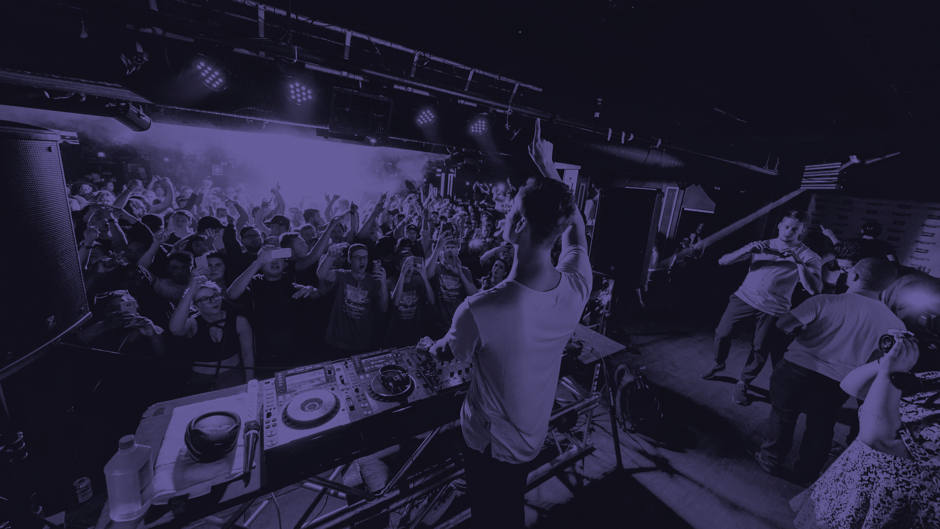 DJ playing music at venue